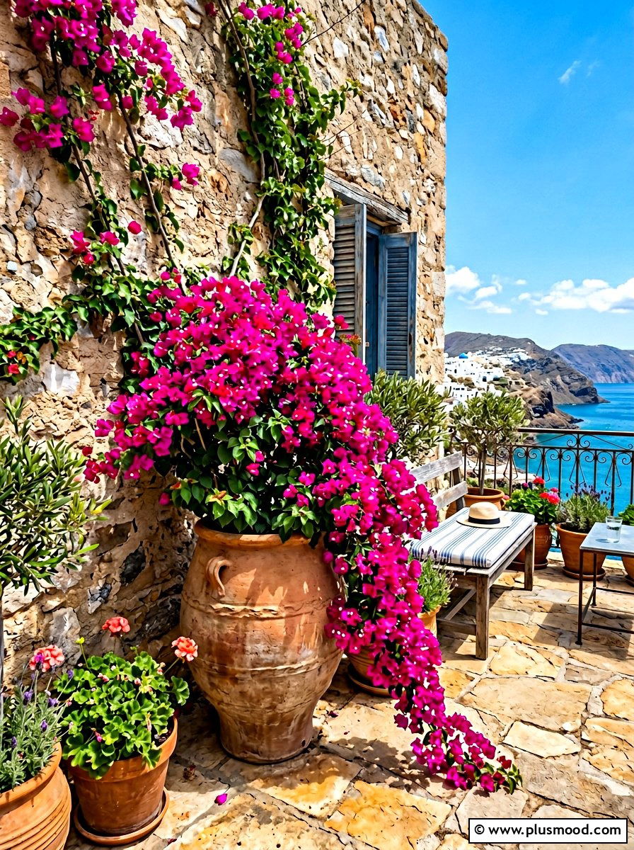Bougainvillea Bright Planter - 25 summer tropical planter ideas