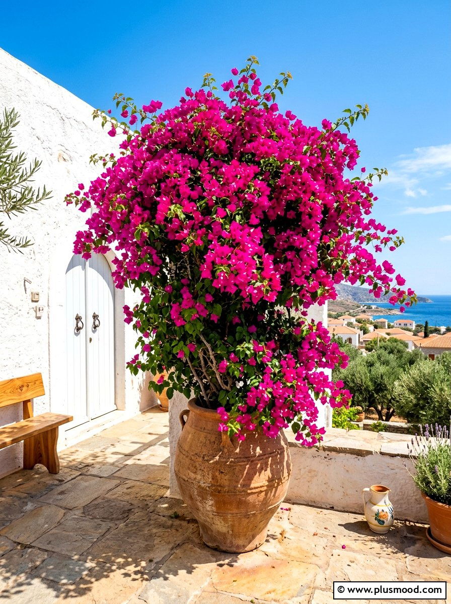 Bougainvillea Bright Summer Display - 25 summer container ideas for front door