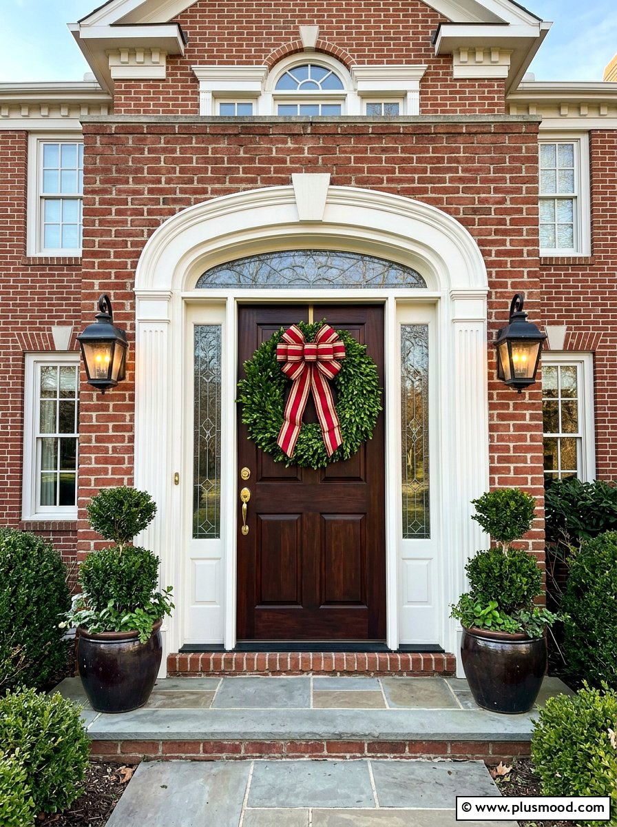 Boxwood Classic Wreath - 25 summer wreath ideas for front door