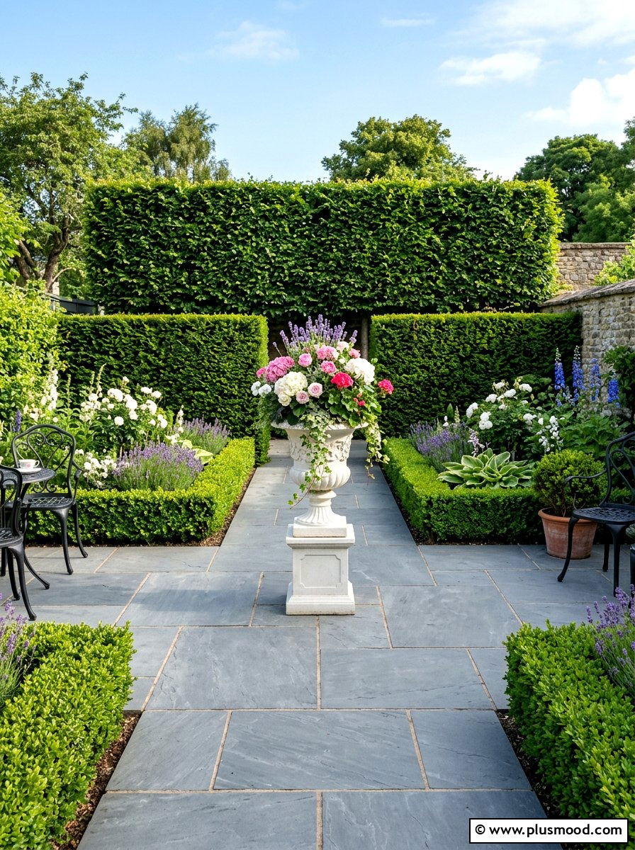 Boxwood Hedge Privacy - 25 small backyard ideas with privacy screen