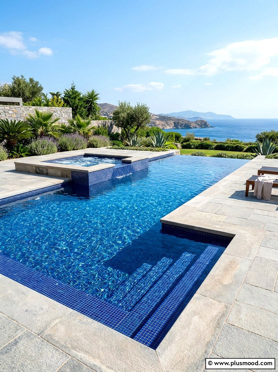 Boxwood cloud hedge pool design - 25 pool landscaping ideas with privacy hedge