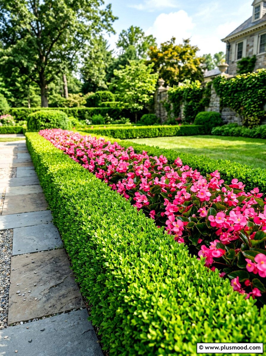 Boxwood narrow flower bed - 25 summer narrow flower bed ideas
