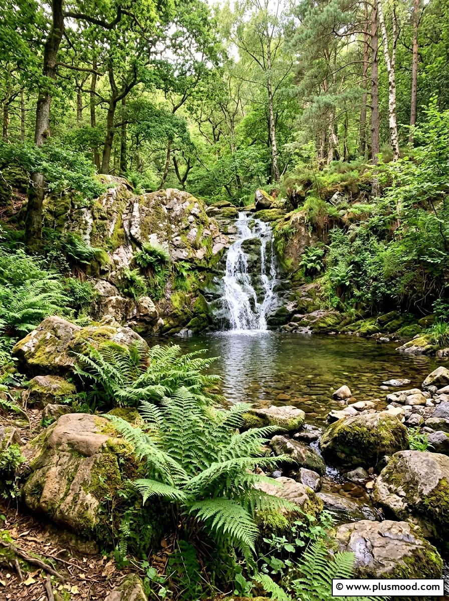 Bracken fern naturalistic pool - 25 pool landscaping ideas with ferns
