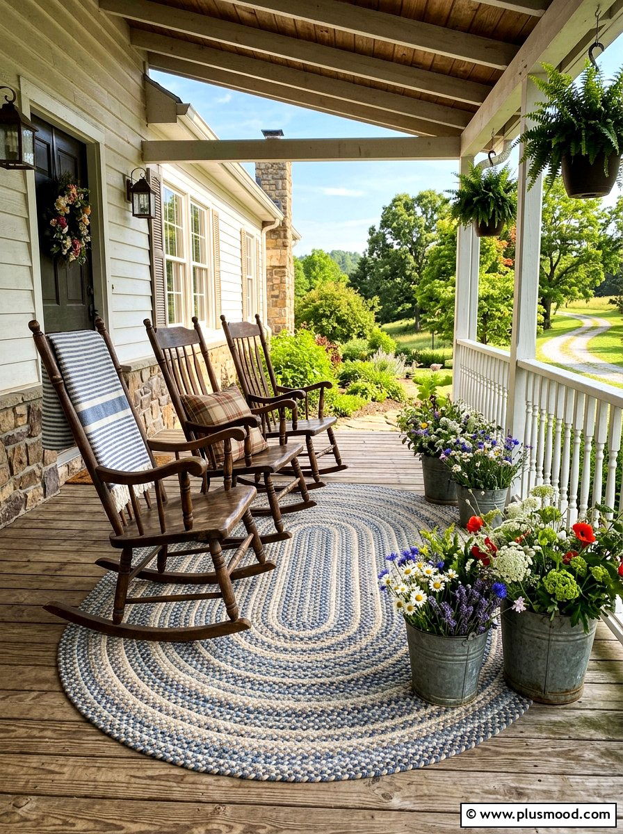 Braided Outdoor Rug - 25 summer porch rug ideas