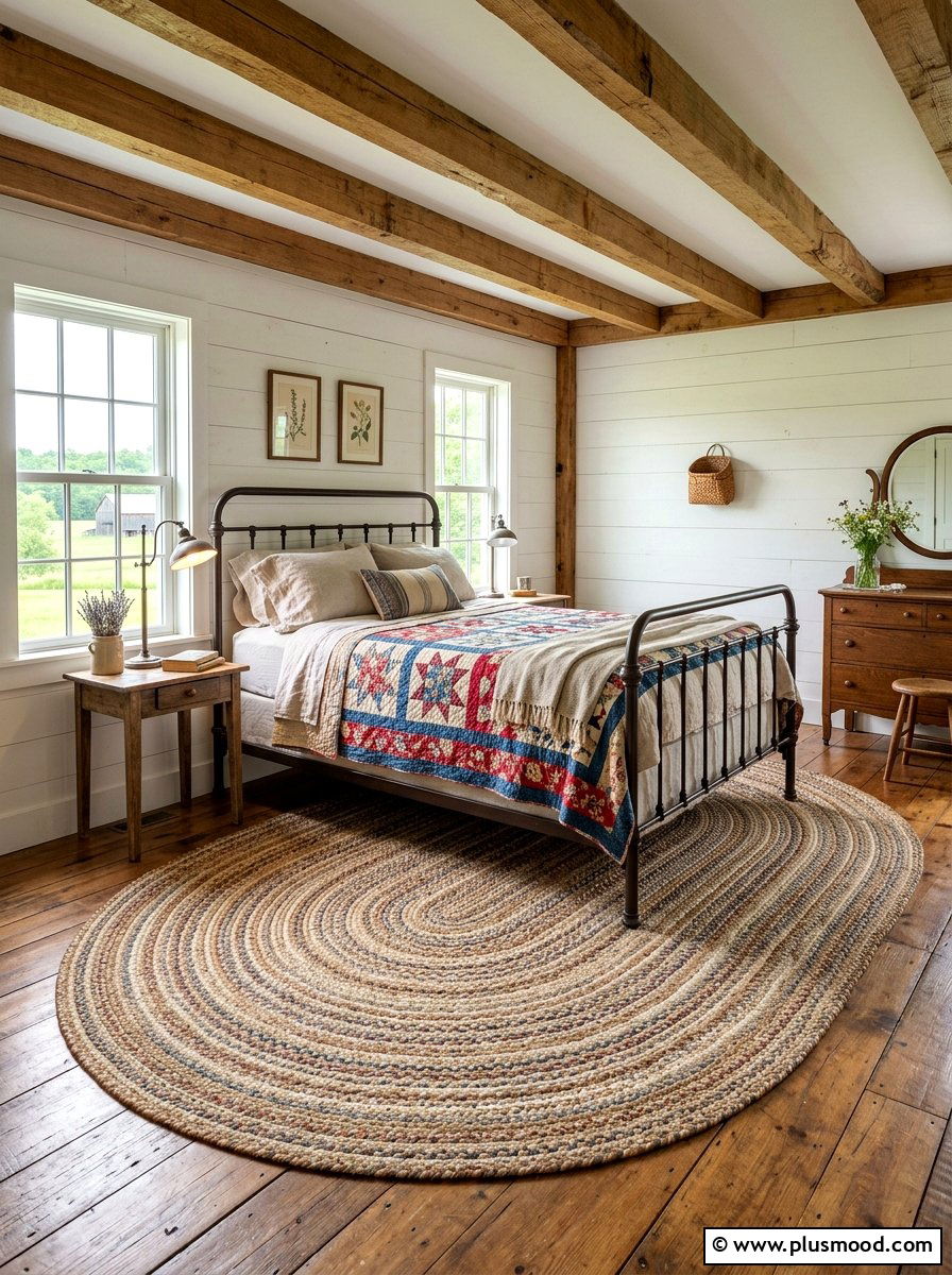 Braided Summer Rug - 25 summer rug ideas for bedroom
