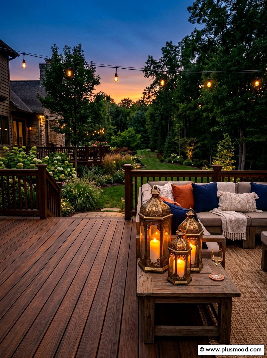 Brass Lantern - 25 summer casual elegant decor ideas