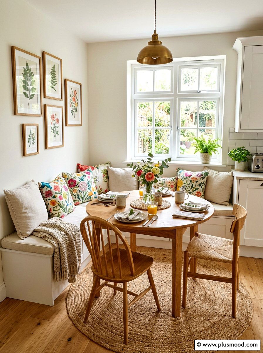 Breakfast nook refresh - 25 fresh summer kitchen decor ideas