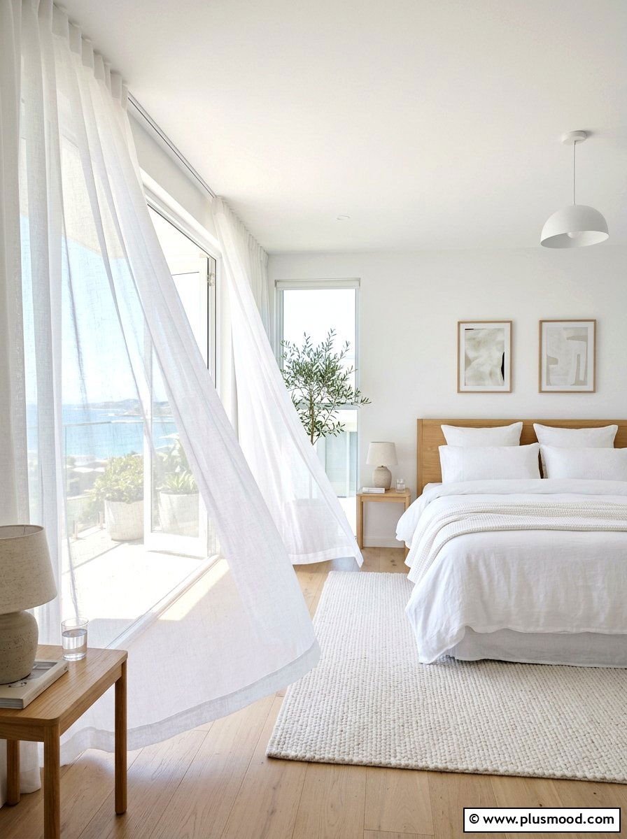 Breezy Sheer Curtains Bedroom - 25 summer bed styling ideas