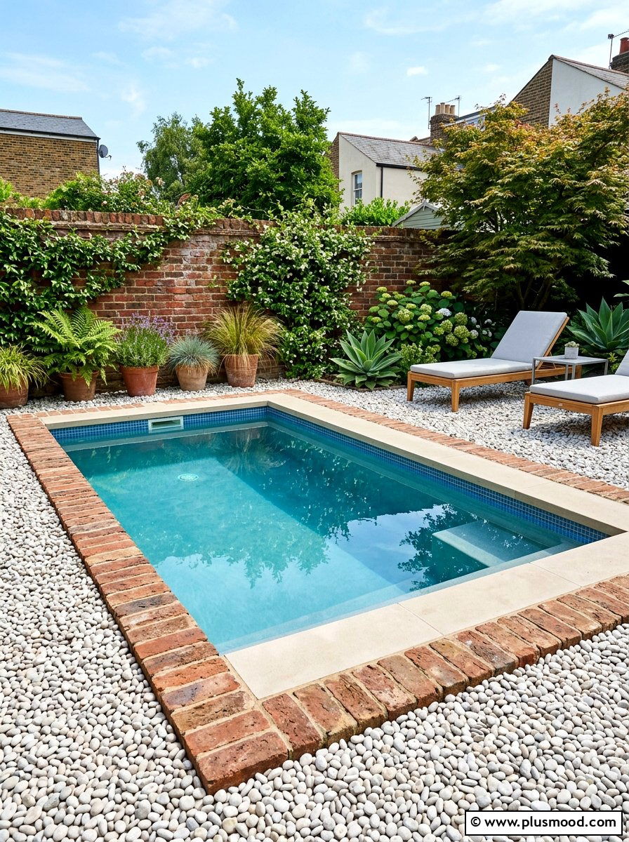 Brick Edging Around Small Pool - 25 pool landscaping ideas with brick edging