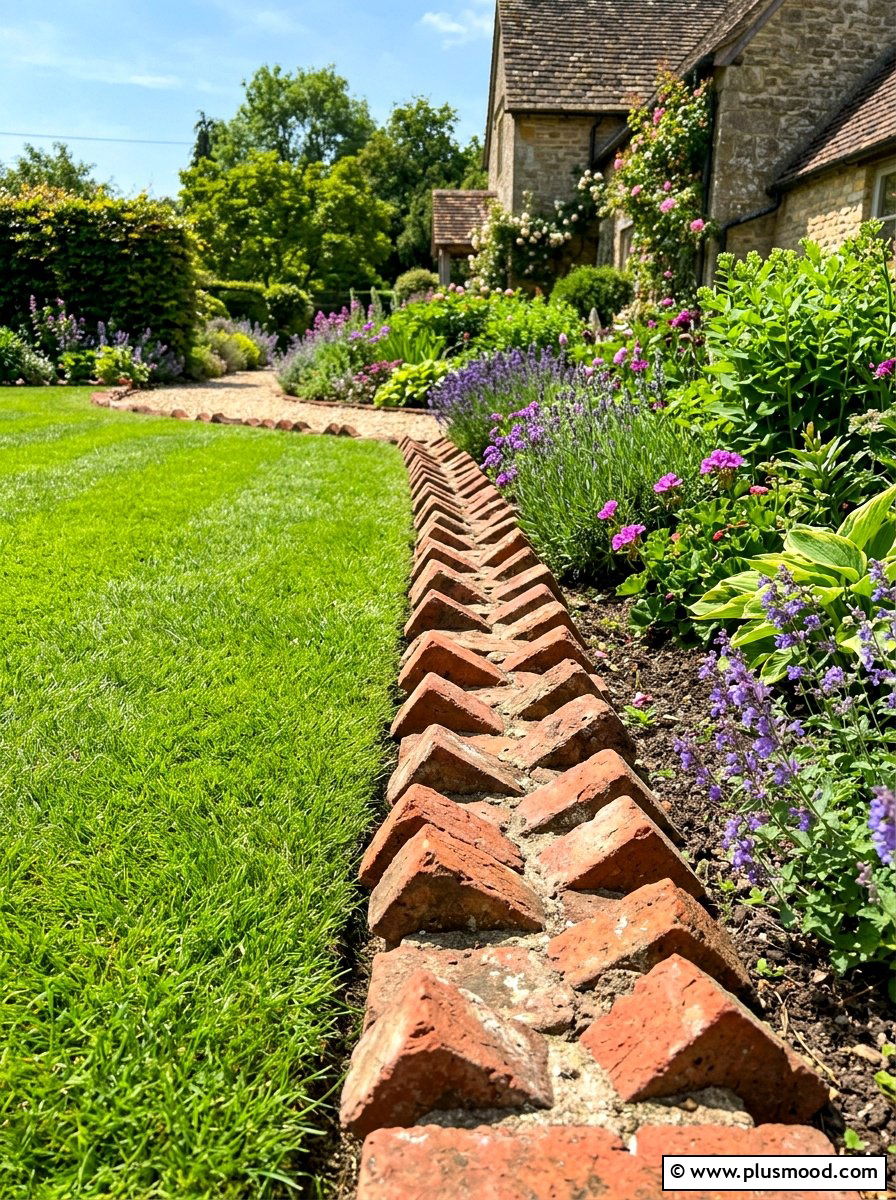 Brick Edging Detail - 25 summer English garden ideas
