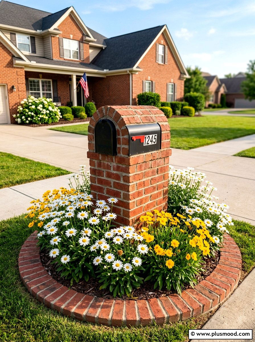 Brick Mailbox Flower Bed - 25 summer mailbox planter ideas