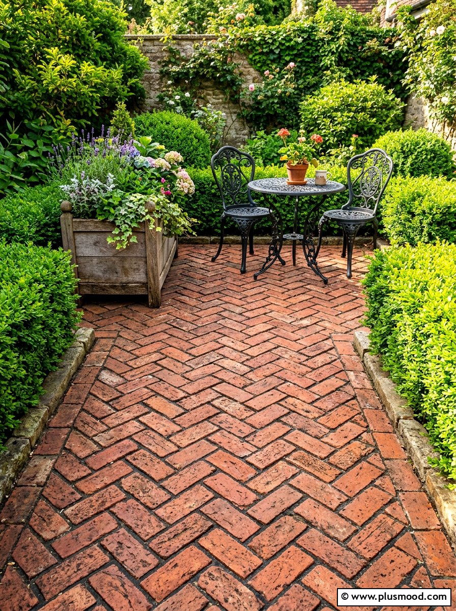 Brick Patio Flooring - 25 summer farmhouse patio ideas