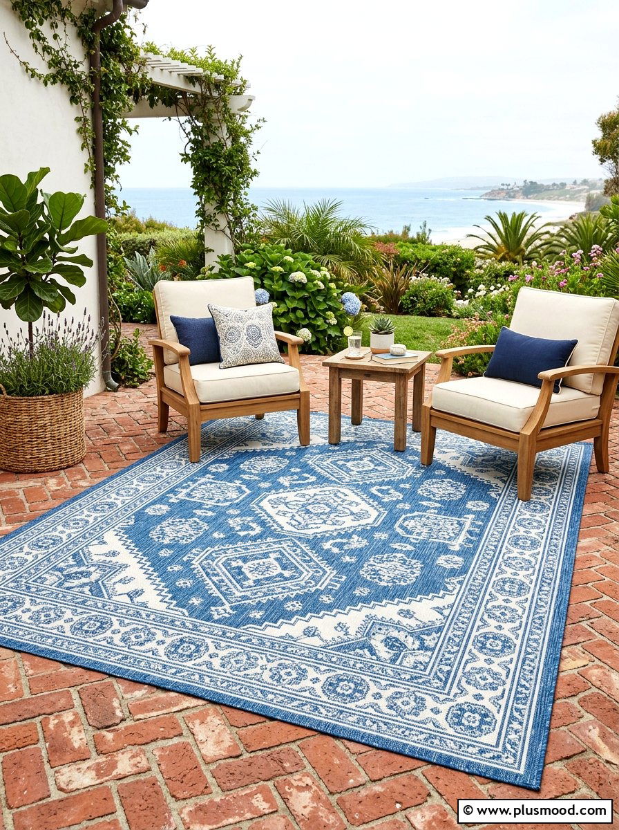 Brick Patio Outdoor Rug - 25 small backyard ideas with brick patio