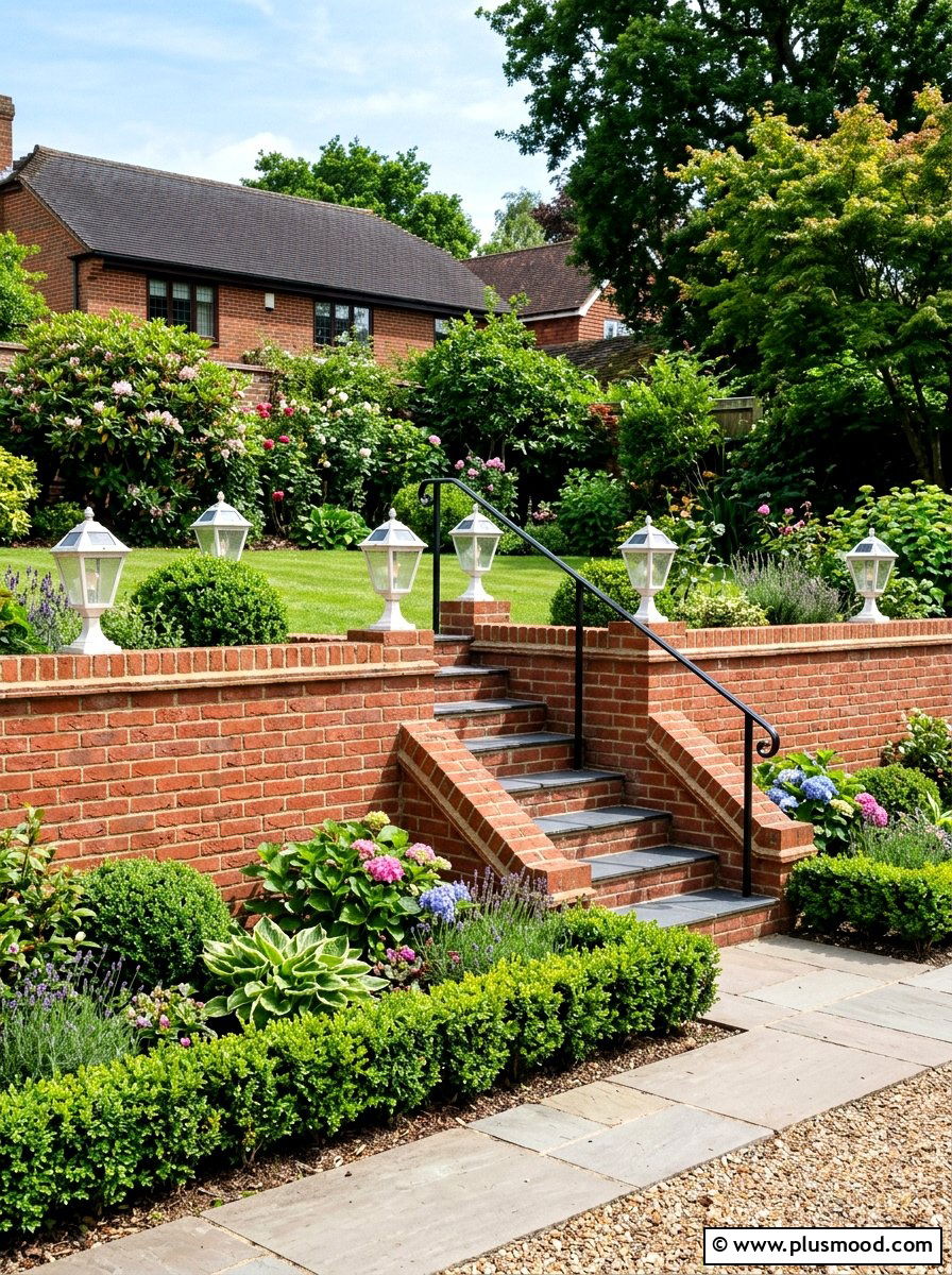 Brick Retaining Wall With Steps - 25 summer retaining wall landscaping ideas