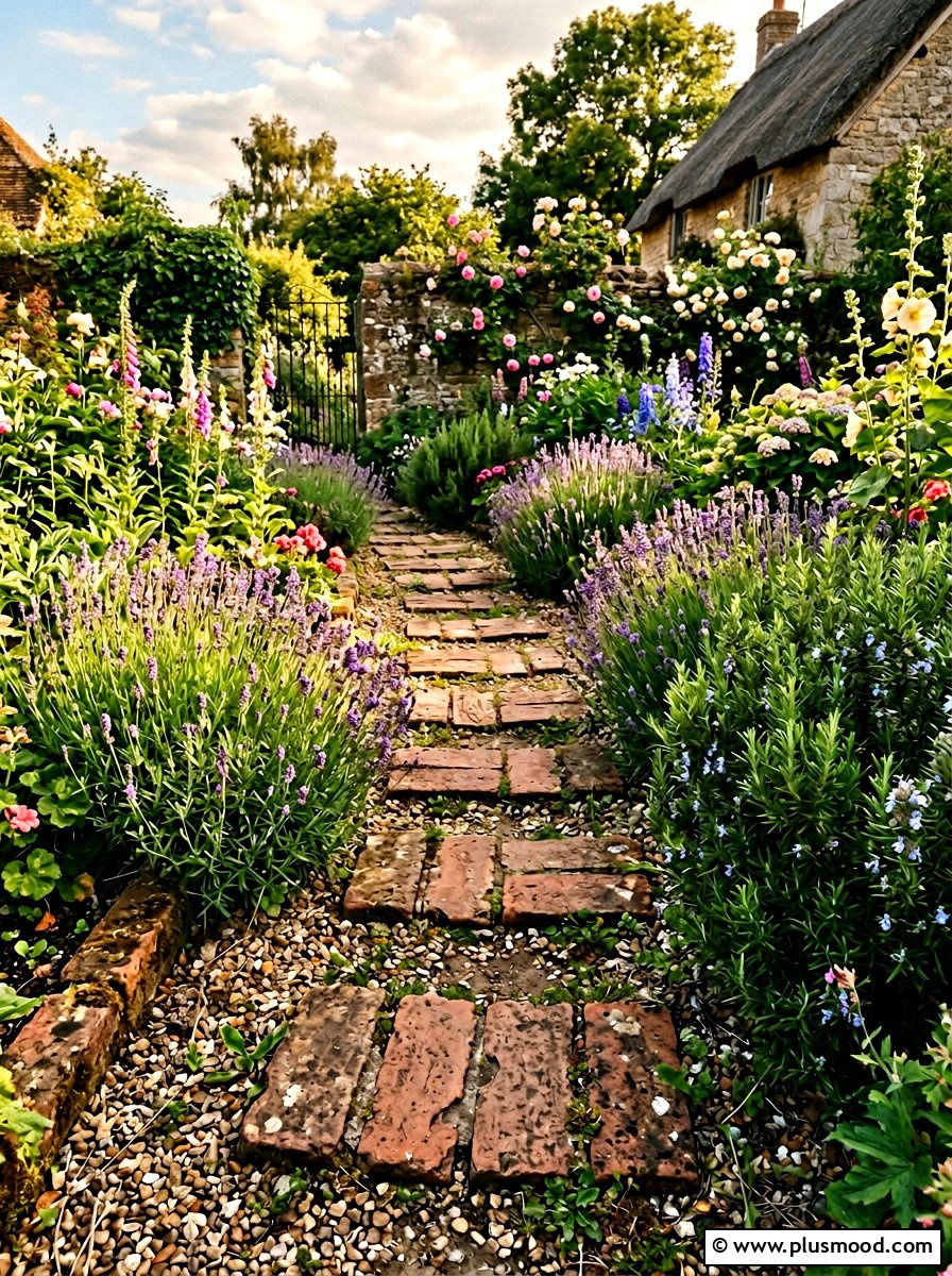 Brick Stepping Stones - 25 small backyard ideas with stepping stones
