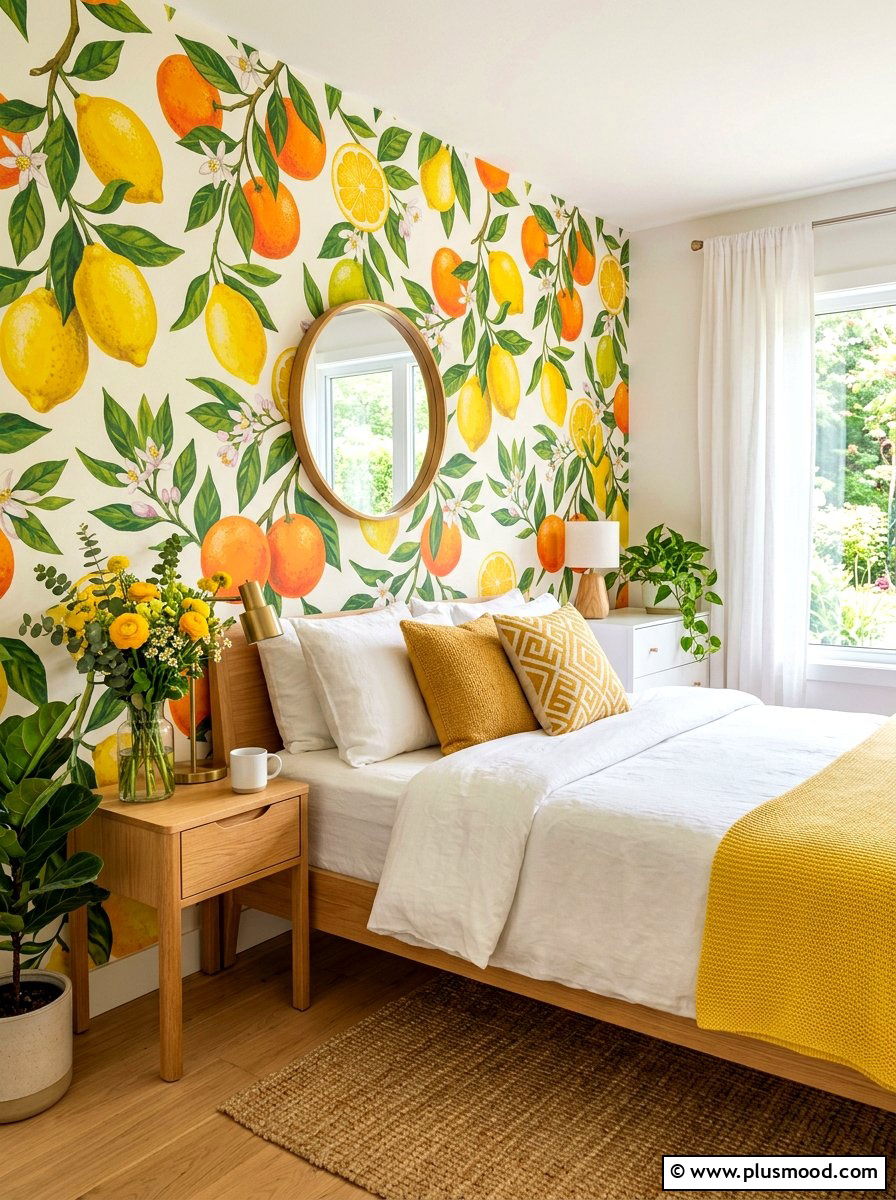 Bright Citrus Wall Art - 25 summer wall decor ideas for bedroom