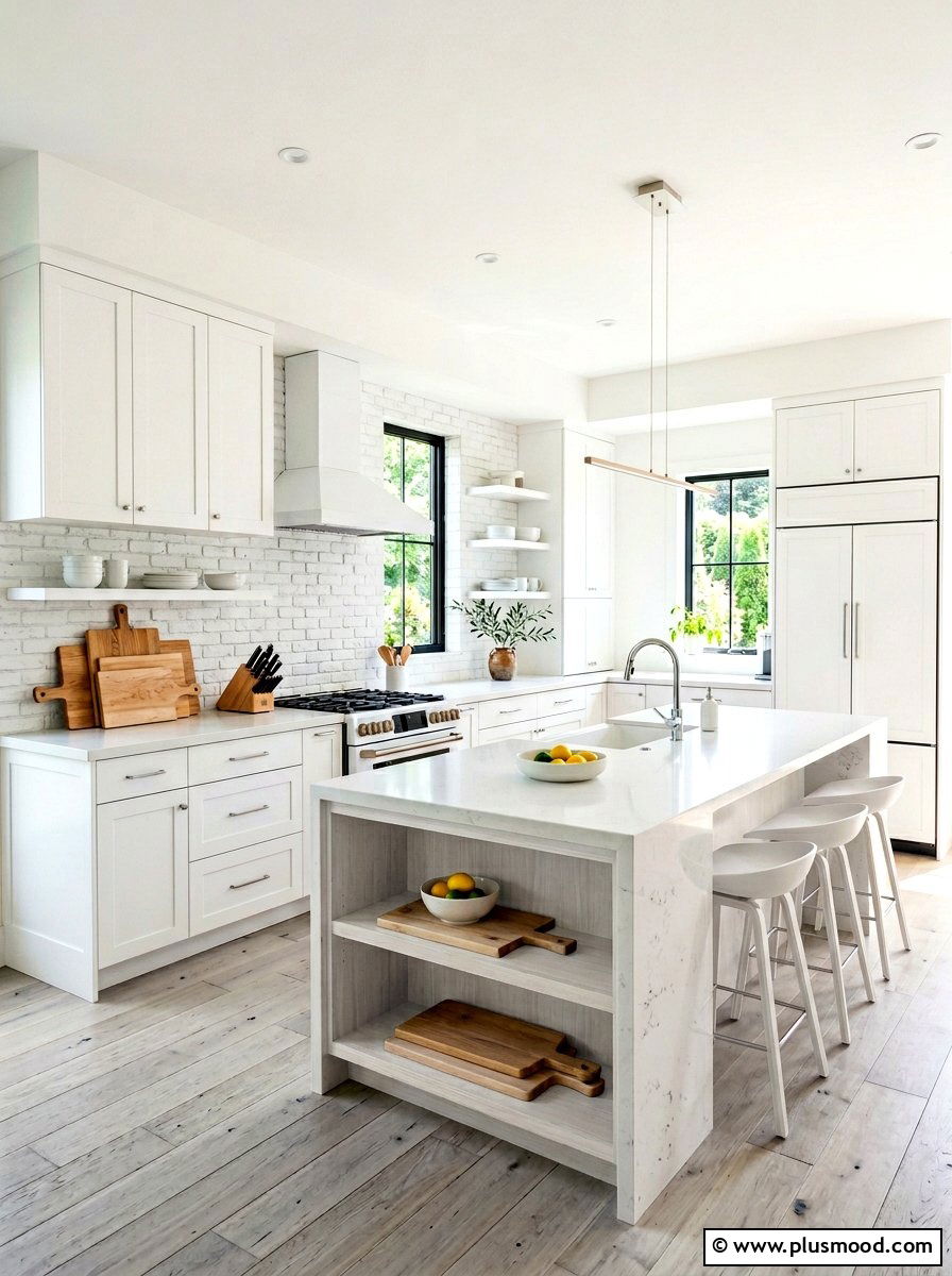 Bright White Kitchen - 25 summer kitchen styling ideas