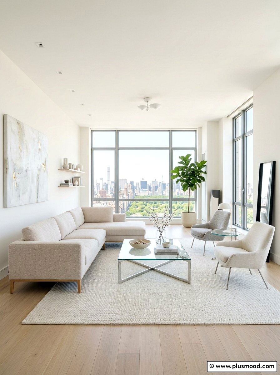Bright airy living room - 25 small summer living room ideas