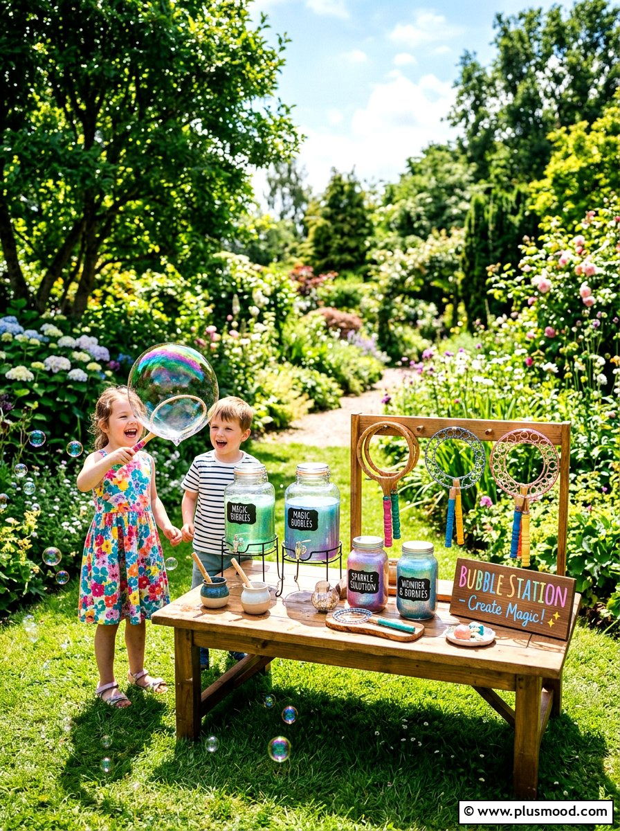 Bubble station - 25 summer backyard ideas for kids