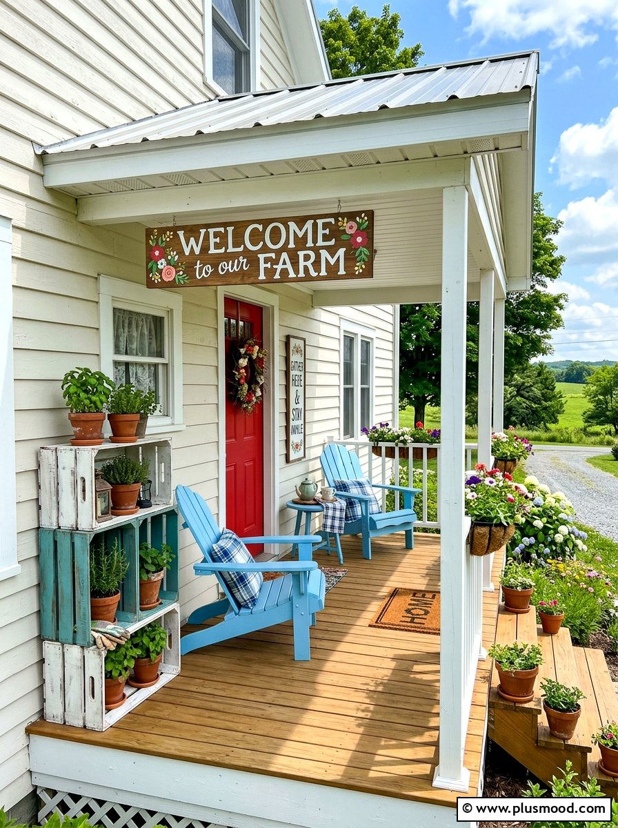 Budget Farmhouse Front Porch - 25 summer farmhouse front porch ideas