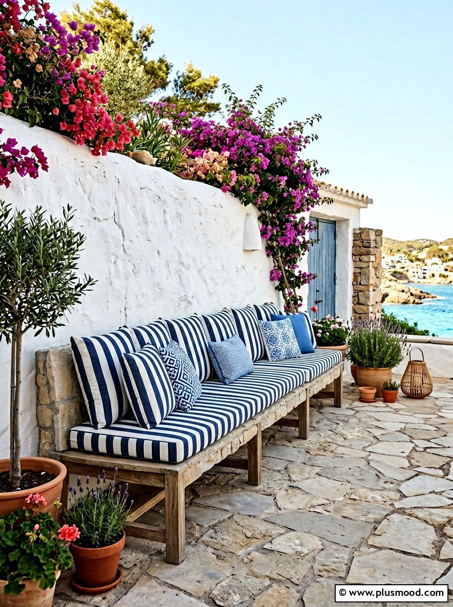 Built In Bench Seating - 25 small backyard ideas for secluded spaces