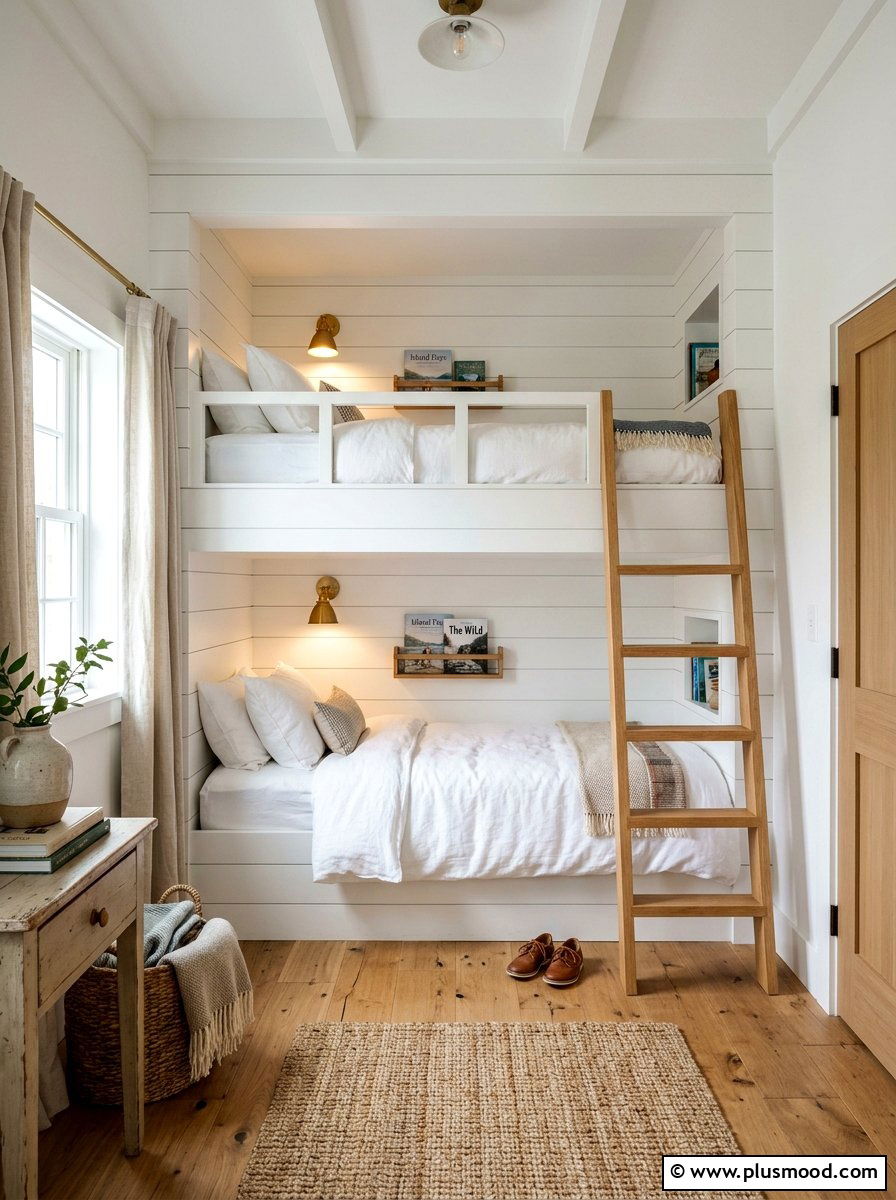 Built In Bunk Bedroom - 25 summer cottage bedroom ideas