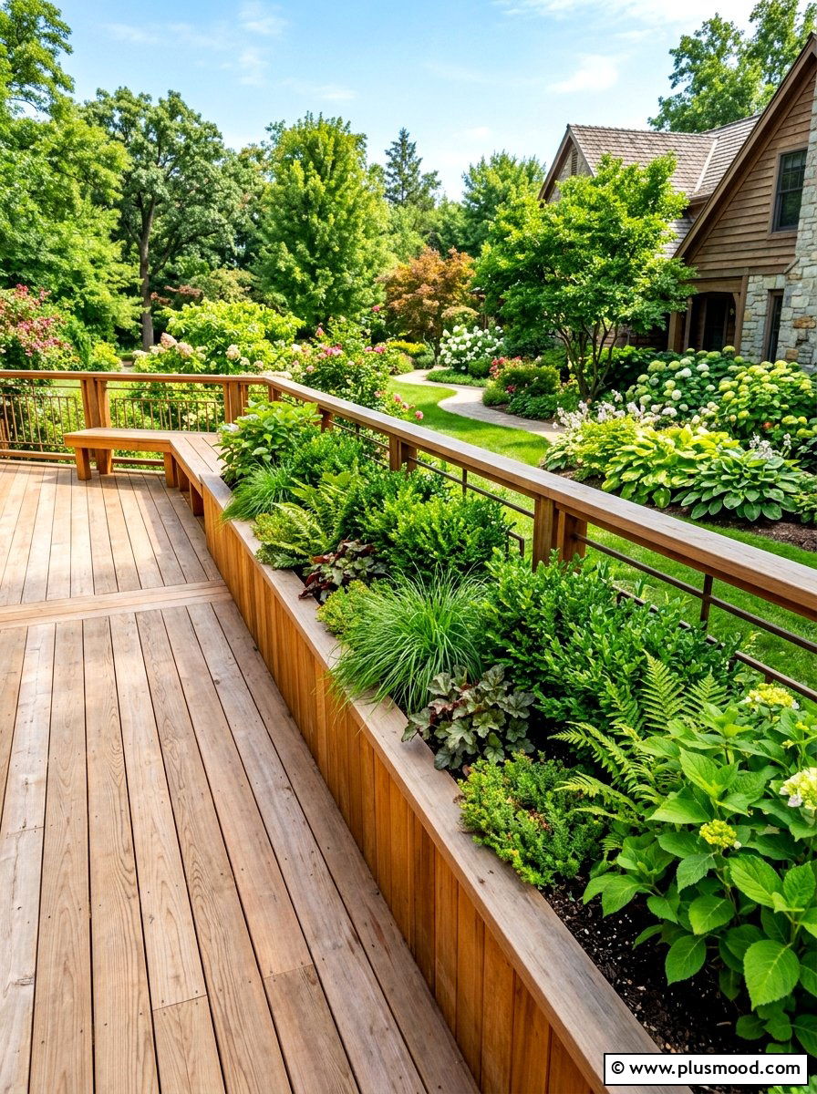 Built In Deck Planter - 25 summer deck planter ideas