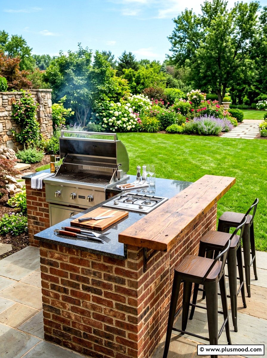 Built In Grill Station - 25 summer kitchen ideas