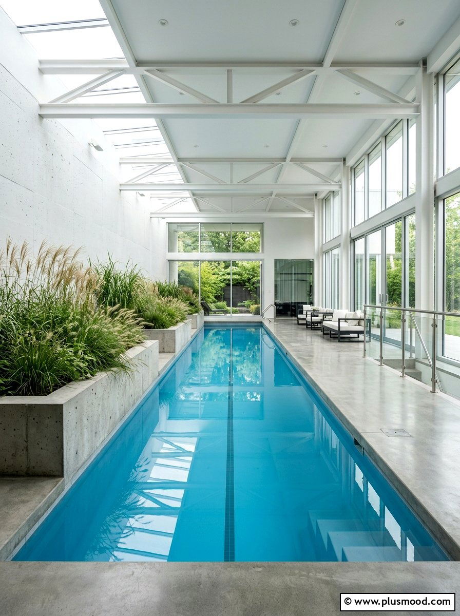 Built In Planters Indoor Pool - 25 pool landscaping ideas for indoor pools