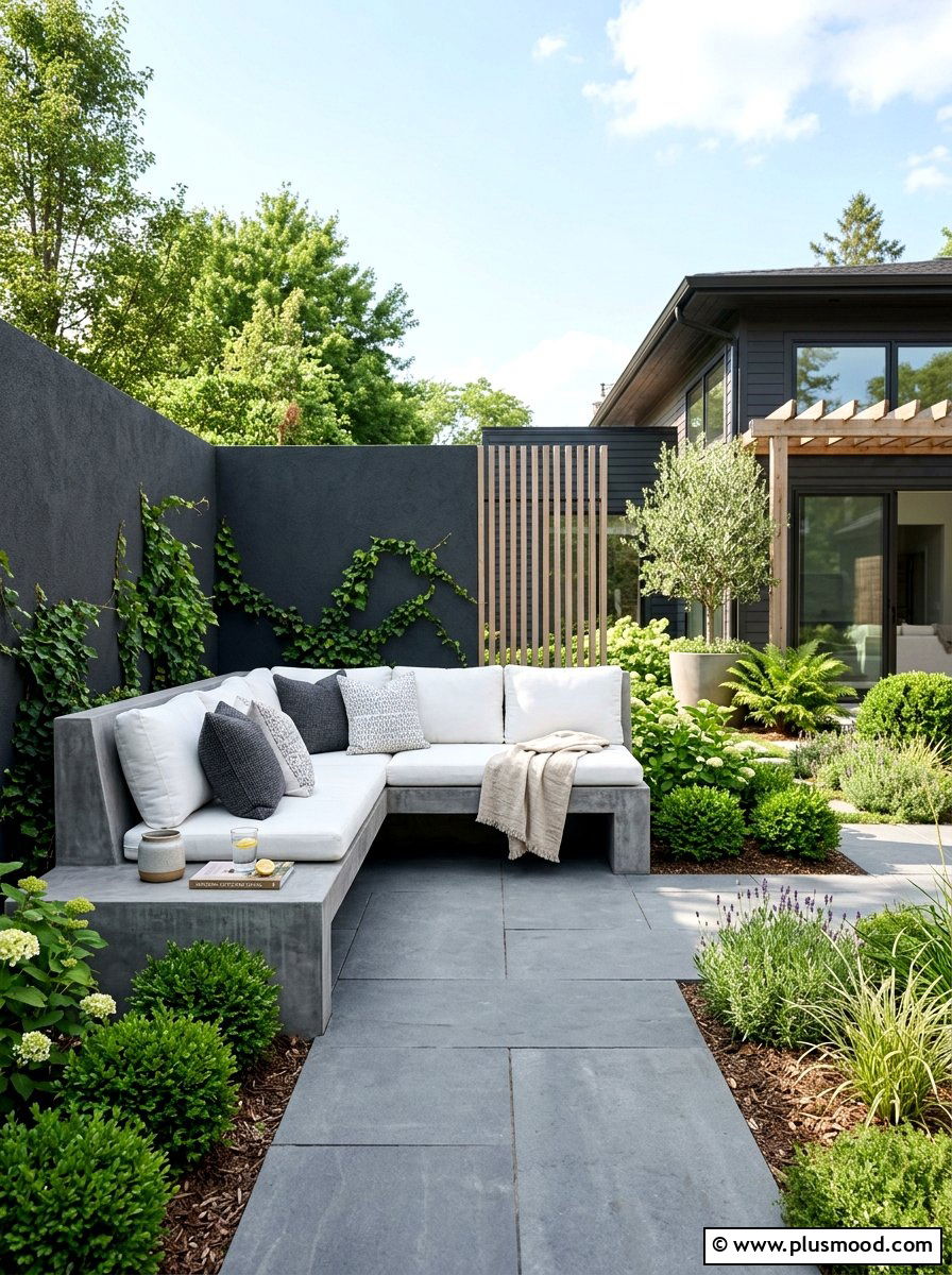 Built In Seating Nook - 25 small backyard ideas modern style