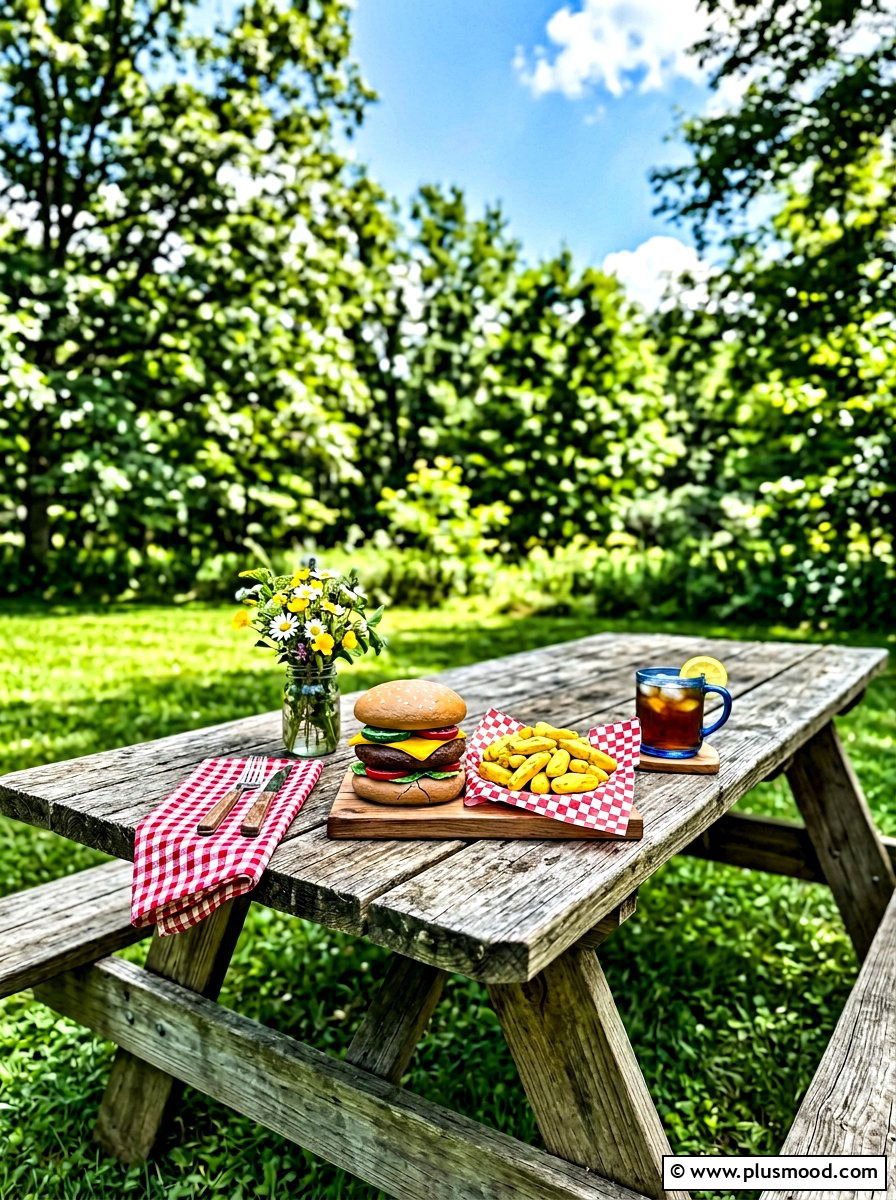 Burger And Fries Stone Art - 25 painted rock ideas with food art