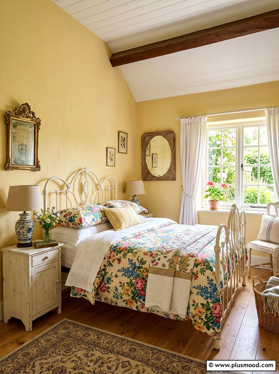 Buttercream Yellow Bedroom - 25 summer bedroom color ideas