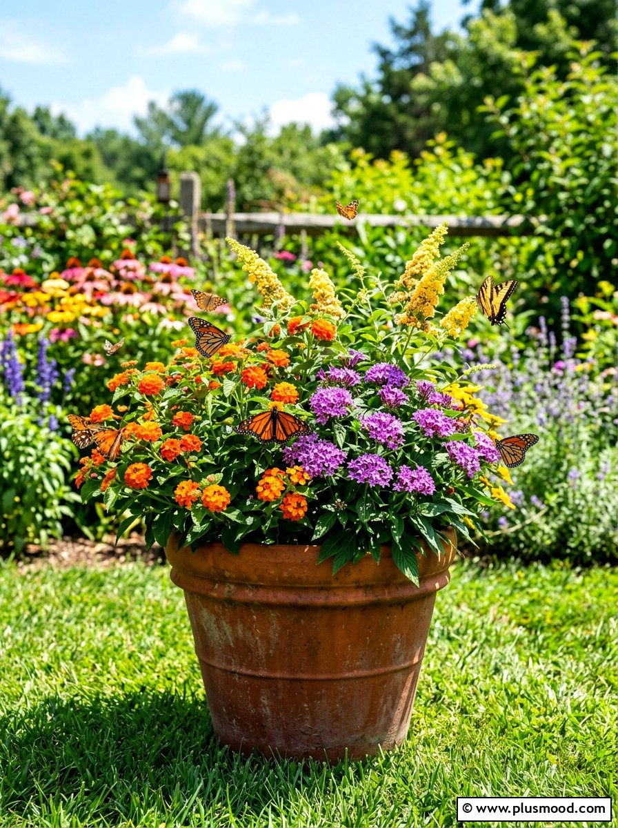 Butterfly Attracting Planter - 25 summer planter ideas