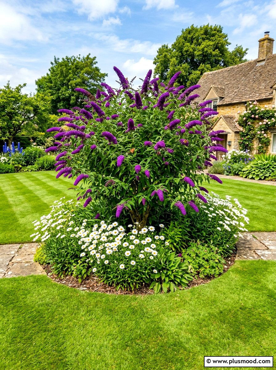Butterfly Bush Focal Point - 25 summer butterfly garden ideas