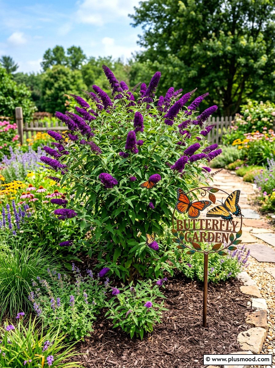 Butterfly Bush Planting - 25 summer pollinator garden ideas
