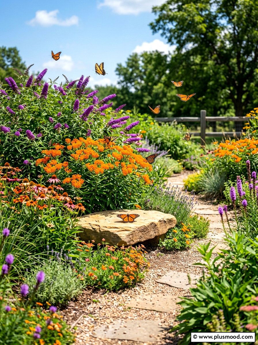 Butterfly Garden - 25 summer backyard landscaping ideas