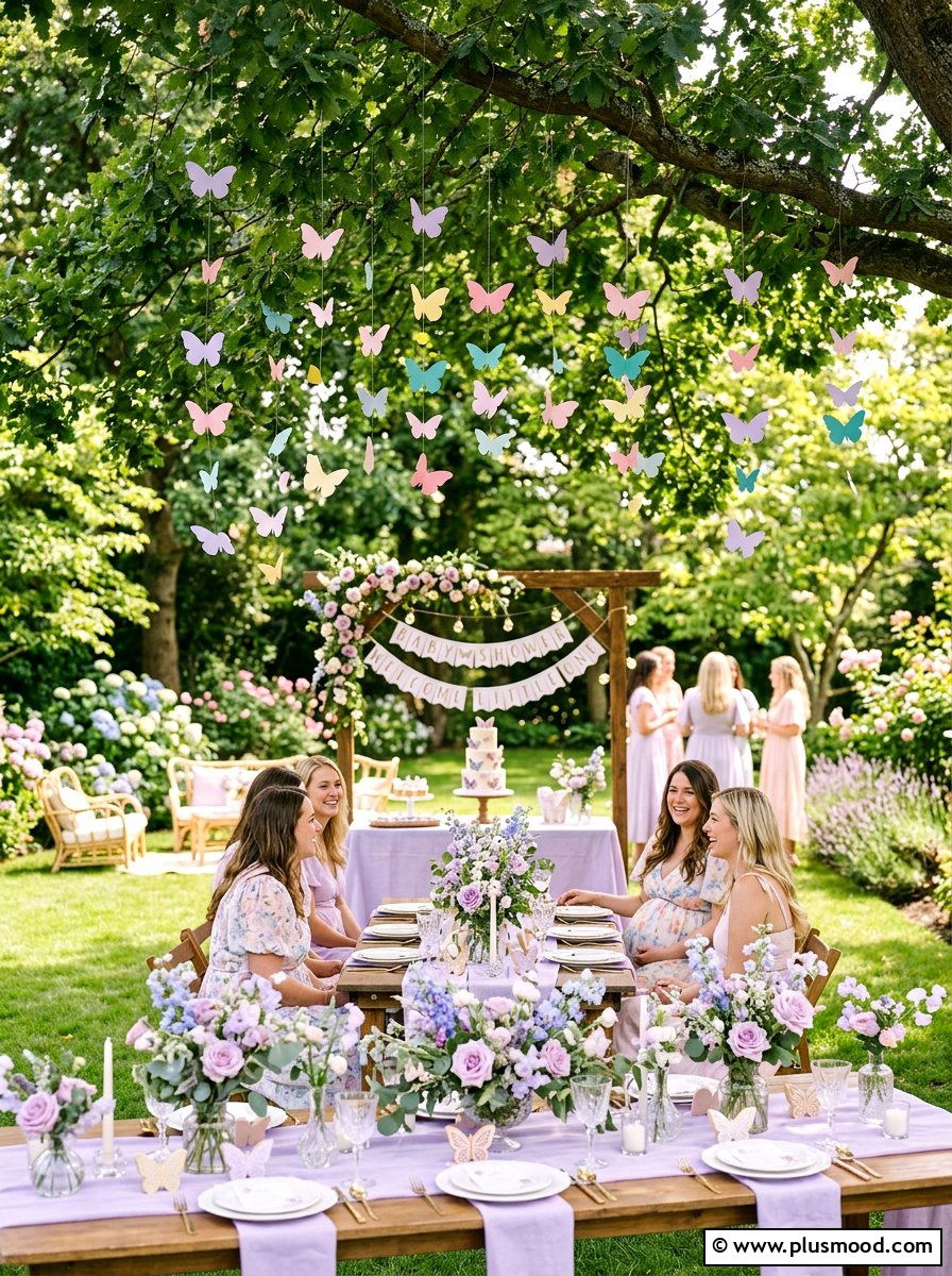 Butterfly Garden Baby Shower - 25 summer outdoor baby shower ideas