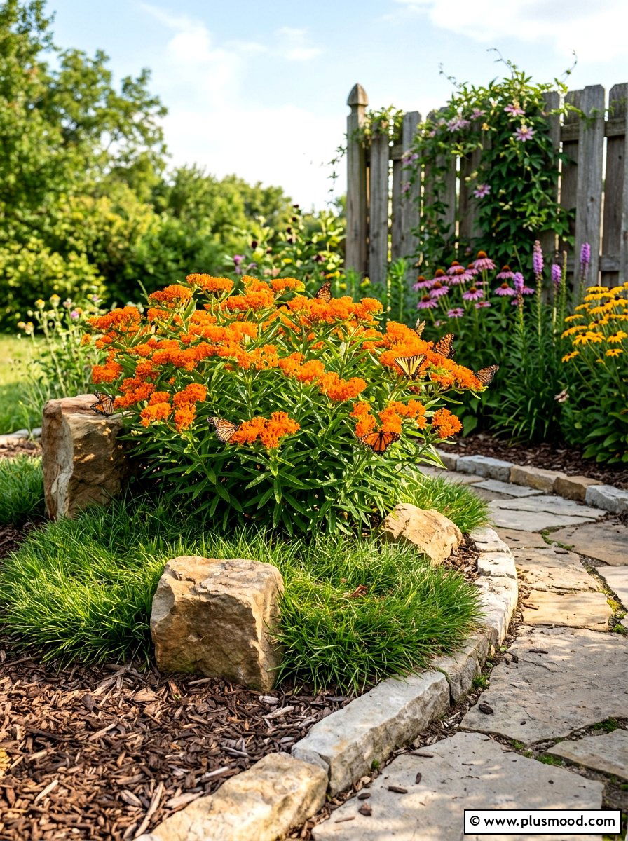 Butterfly Weed Patch - 25 summer native plant landscaping ideas