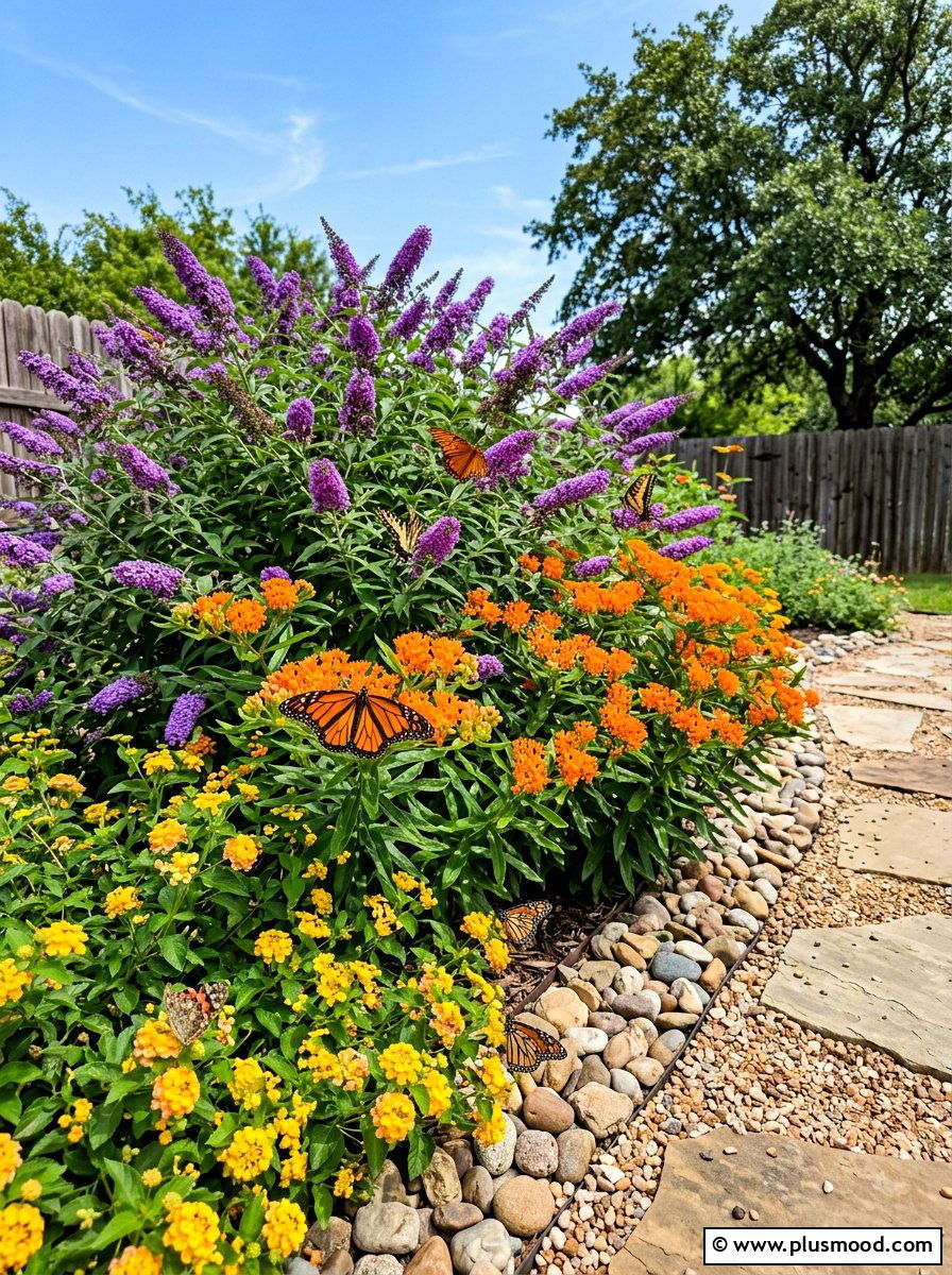 Butterfly garden corner - 25 summer corner flower bed ideas