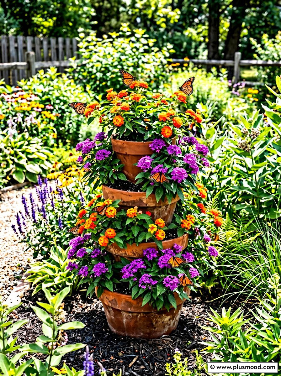 25 Summer Stacked Planter Ideas for Vertical Garden Charm