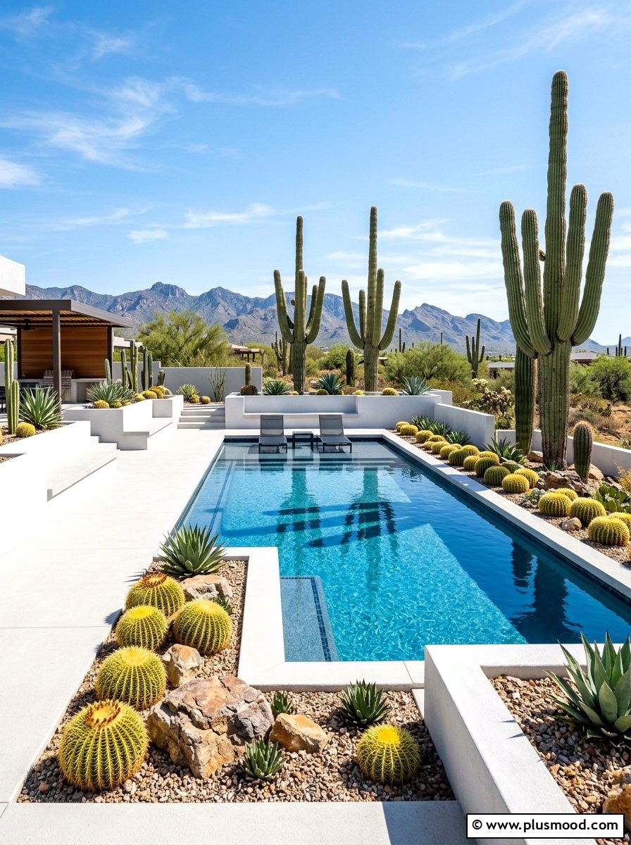Cactus Pool Landscaping - 25 pool landscaping ideas for hot climates