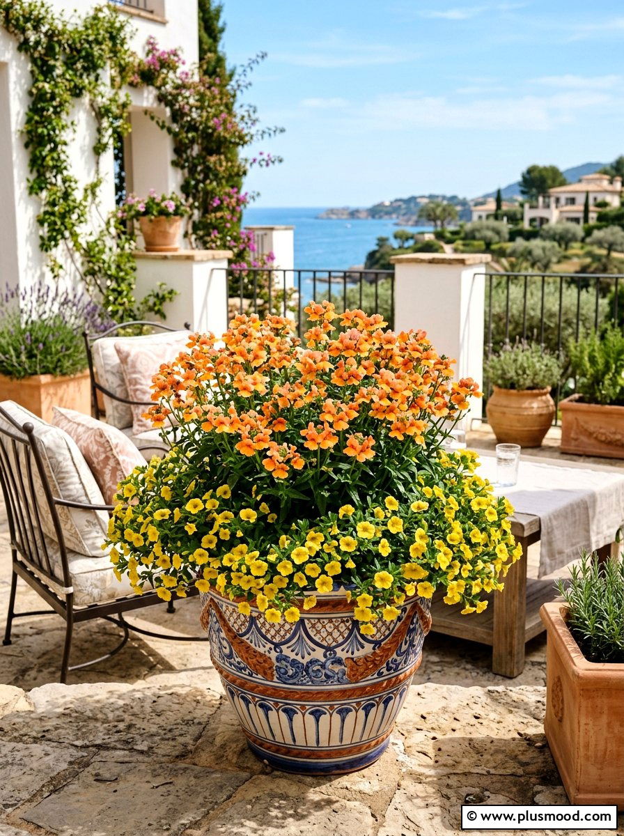 Calibrachoa And Nemesia Summer Container - 25 summer planters with calibrachoa ideas