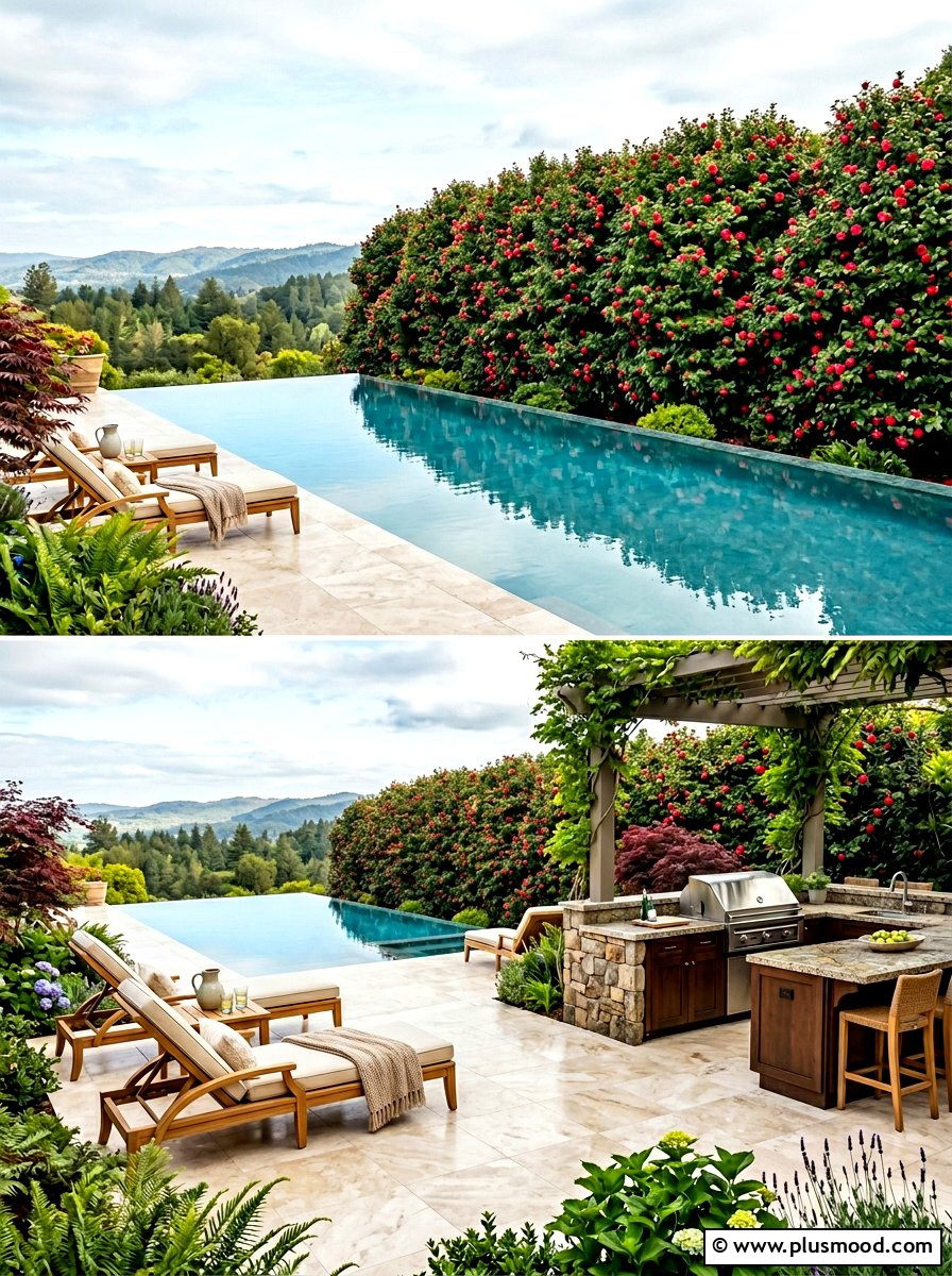 Camellia Pool Backdrop - 25 pool landscaping ideas for shade gardens