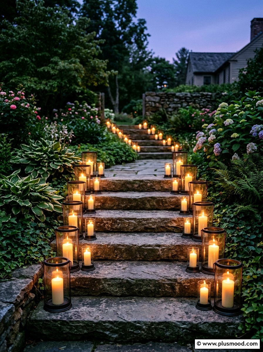 Candle Decor - 25 small backyard ideas for weddings