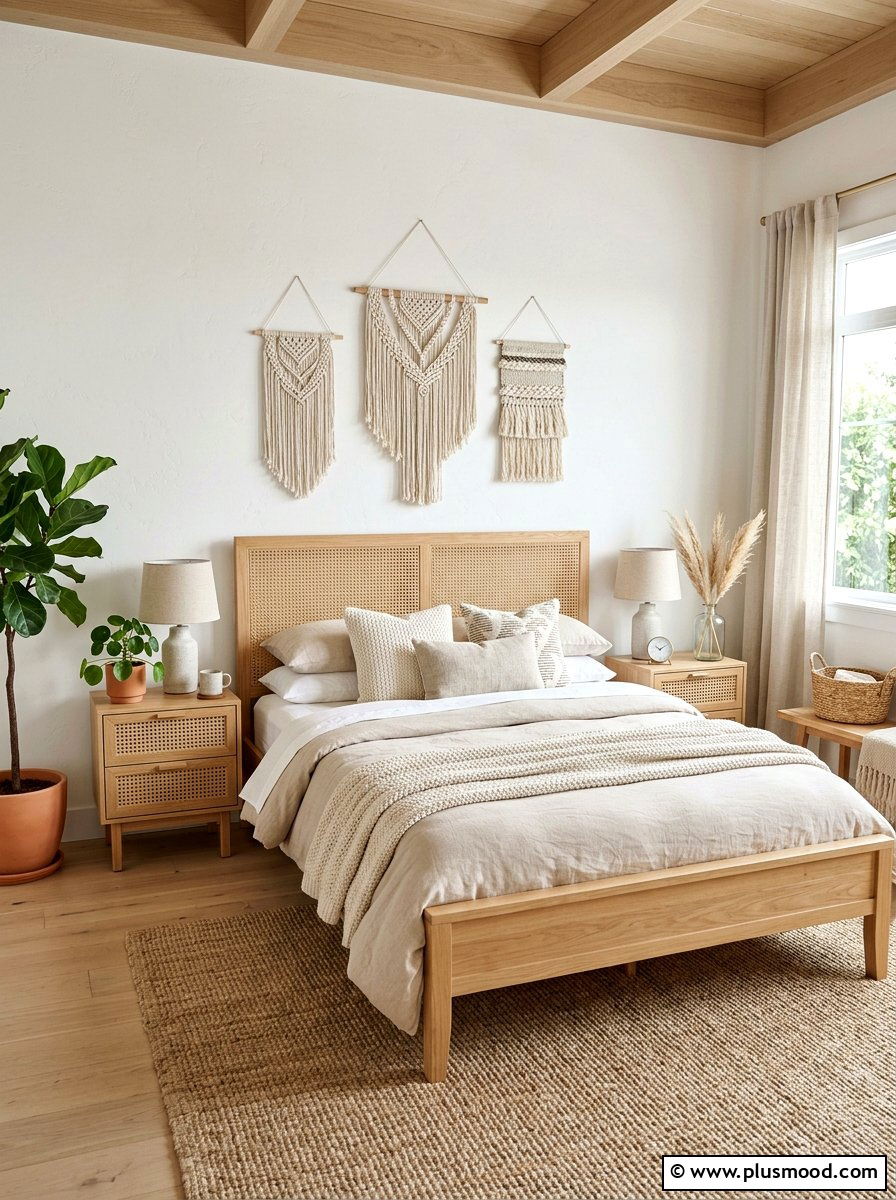 Cane Bedroom Set - 25 summer natural texture decor ideas