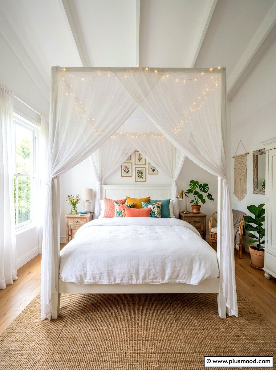 Canopy Bed Bedroom - 25 summer girls bedroom ideas