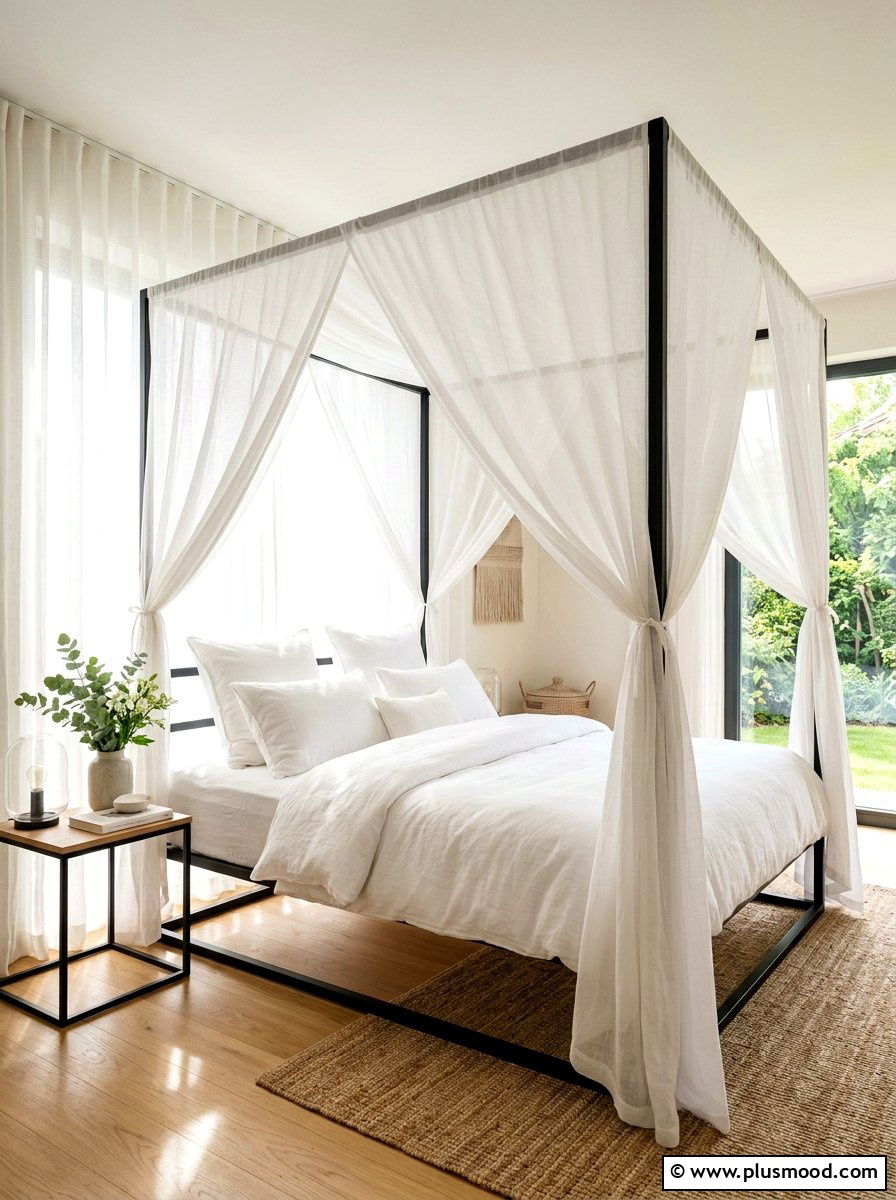 Canopy Bed Draping - 25 elegant summer bedroom ideas