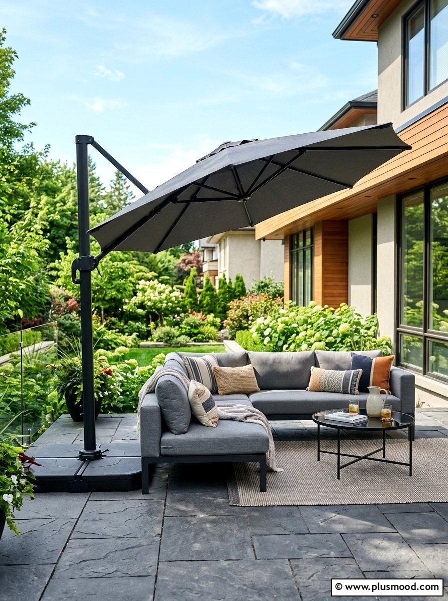 Cantilever Patio Umbrella - 25 summer patio umbrella ideas