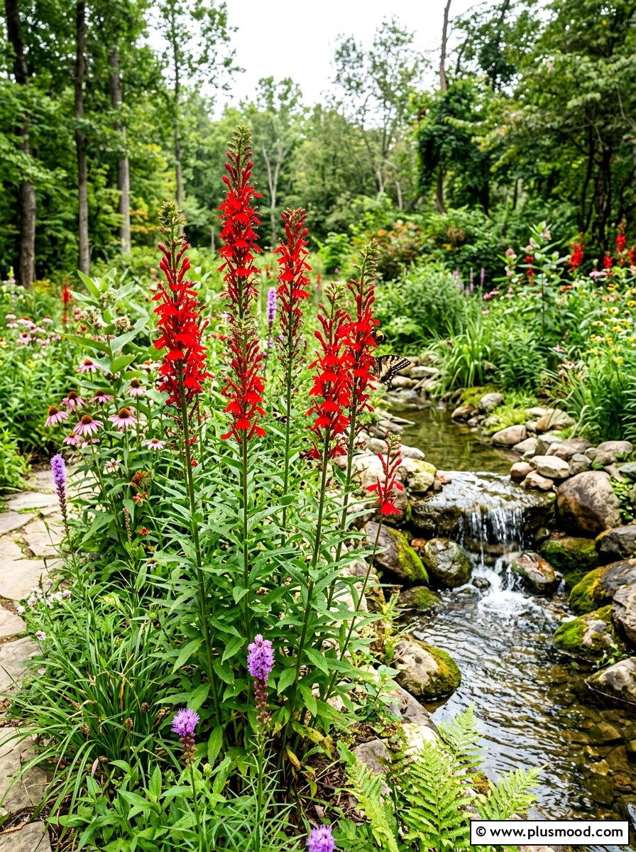 Cardinal Flower - 25 late summer flower garden ideas
