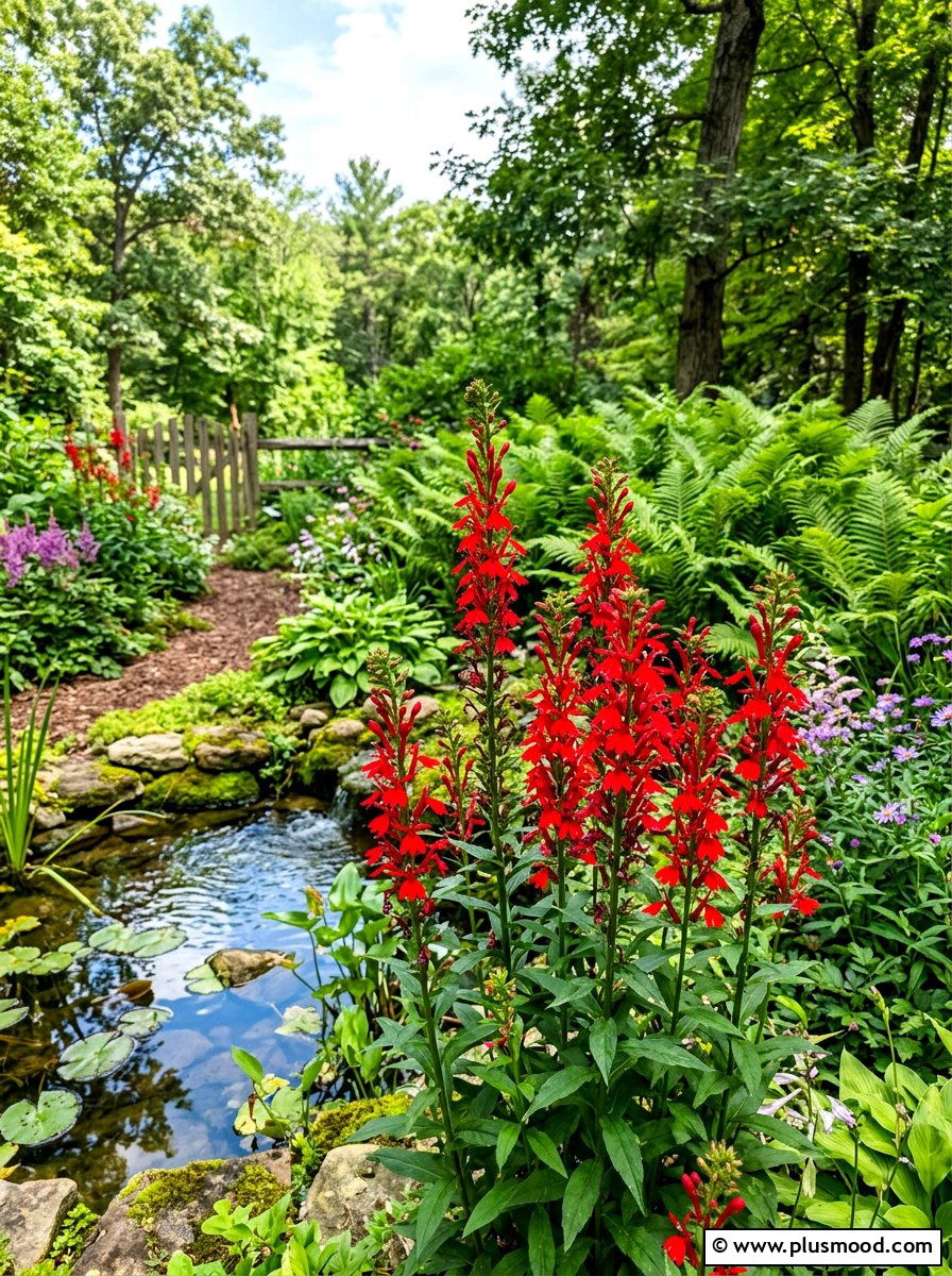Cardinal flower garden - 25 summer hummingbird garden ideas